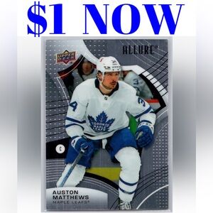 Auston Matthews 2021/22 Upper Deck Toronto Maple Leafs Hockey Card